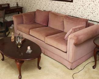 Couch with Coffee and end table.