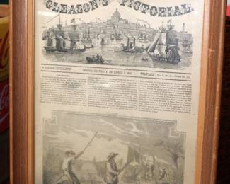 Framed Print from Gleason's Pictorial Drawing Room Companion