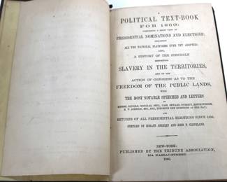 Political Text Book for 1860
