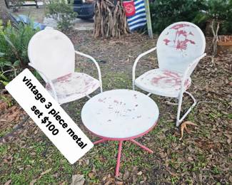 Very vintage cool very comfortable. Just needs a fresh paint job