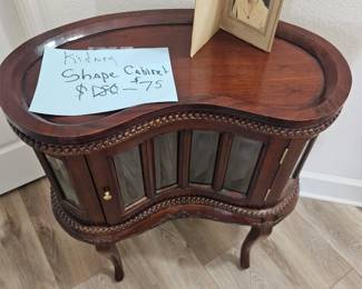 Kidney shaped antique side table $75 Sunday price