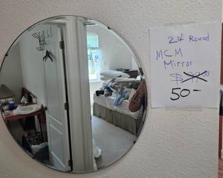 $50 vintage round mirror Sunday price