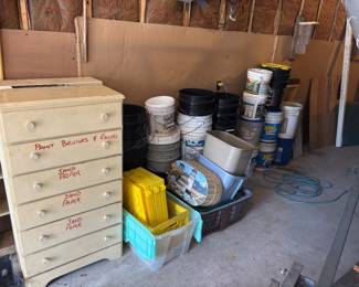Garage Storage Dresser - Pails