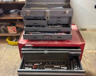 Garage Tools with Tool Boxes