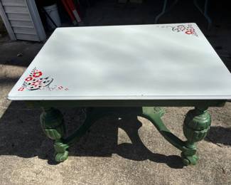Vintage Enamel-Top Kitchen Table
