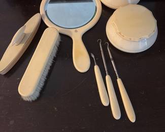 Vintage Celluloid Vanity/ Dresser Set