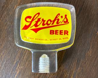 Stroh's Beer Tap Handle