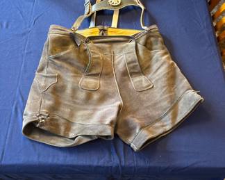 Vintage Lederhosen Traditional Shorts