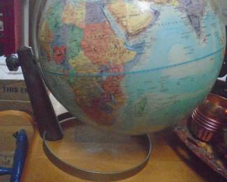 Mid century modern world globe