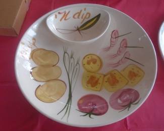 Mis century modern chip n dip set