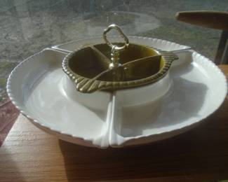 California pottery Lazy Susan