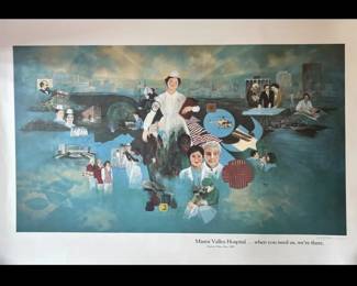 Pat Whipp Signed  Numbered Miami Valley Hospital Art Print 32.5 x 22.5 