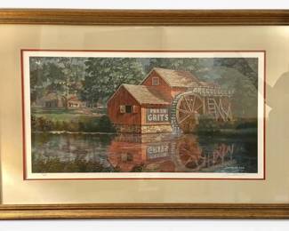 Jim Harrison Framed Fresh Grits Signed  Numbered Art Print