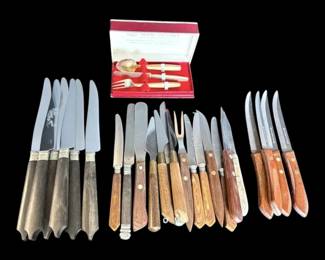 Schaefer Aarau Dinner Knives  WoodHandled Utensils
