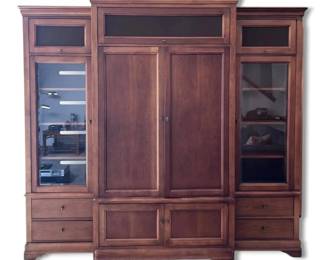 Huge Wooden Entertainment Cabinet
