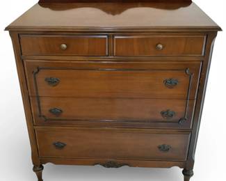 Early 20th Century Antique 3Drawer Wooden Dresser