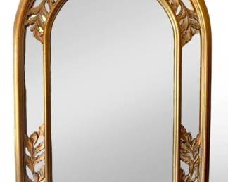 Gilded Foliage Arched Wall Mirror