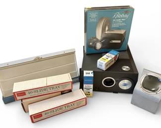 Sawyers 35mm Vintage Slide Projector, Slide Viewers,  Trays