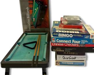 Mini Billiards and Assorted Board Games