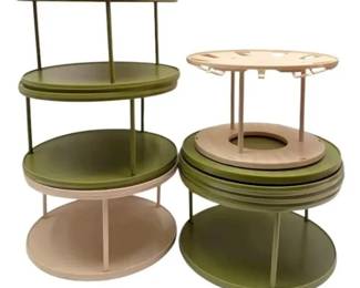 Vintage Rubbermaid Lazy Susan Tiered Trays  Turntables
