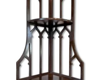 Gothic Wooden Corner Shelf