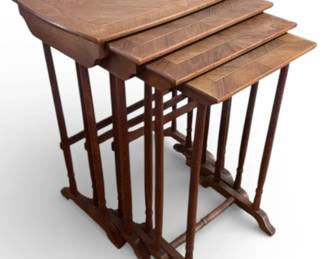 Vintage Wooden Nesting Tables