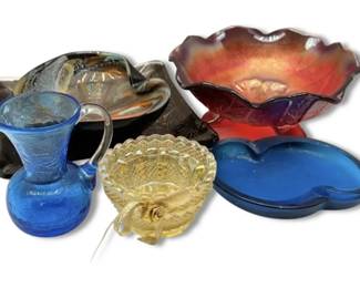 Fenton Fairy Lamp Base And More Colorful Art Glass