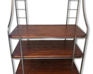 Metal  Wood Bar Cart