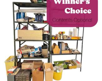 Two Metal Shelves Contents Optional