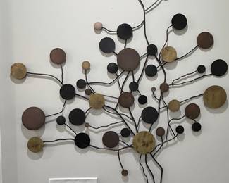 Curtis Jere "Raindrops" Metal Wall Sculpture