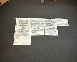 Omexey Limited Upholstery Tag