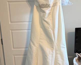 Strapless Wedding Dress with Beaded Bodice