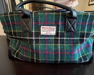 Harris Tweed Plaid Tote Bag
