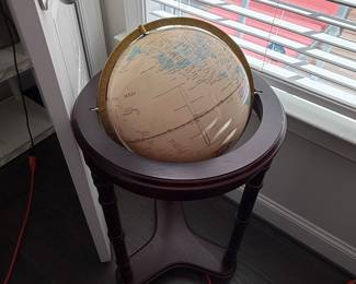 Replogle World Classic Series 12" Globe on Wooden Pedestal Stand