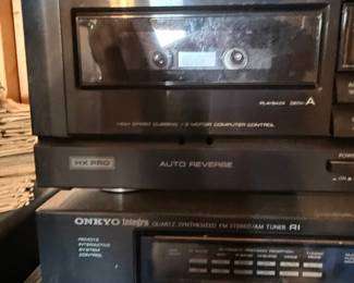 Onkyo Integra Double Cassette Deck and Tuner