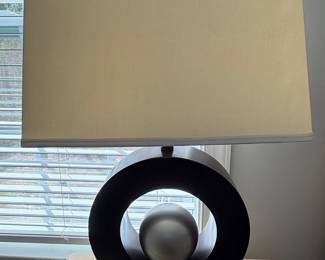 STRUCTURES Modern Abstract Table Lamp with Orb Accent