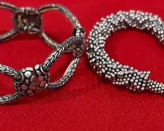 Unique Silver Colored Bracelets 