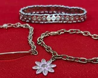 Gold Tone Colored Bracelets 