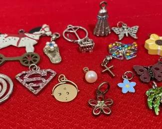 Collection Of Necklace Pendants Or Charms 