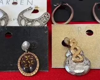 Assorted Earrings Pierced 4 Pair By Arden