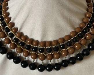 Bib Beaded Statement Necklace 