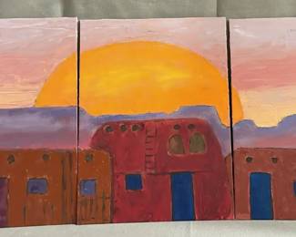 a3 Piece Artwork Sunrise