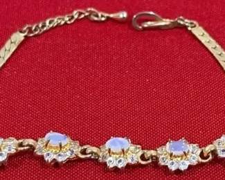 Five Opal Like Stones With Bracelet