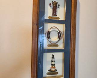 Nautical Themed Framed Art Trio