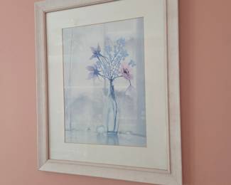 Mary Vincent Bertrand Floral Still Life Watercolor Painting