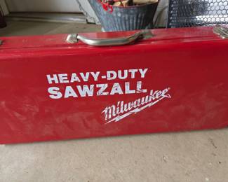 Vintage Milwaukee Heavy-Duty Sawzall Metal Tool Case