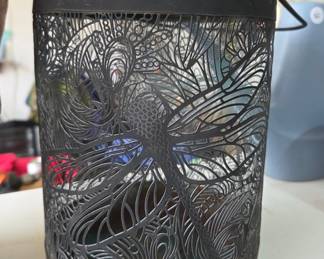 Ornate Metal Dragonfly Lantern