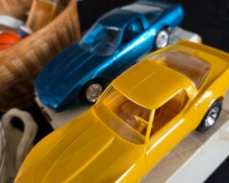Vintage Plastic Model Cars - 1970s/1980s Chevrolet Corvette Promo Models