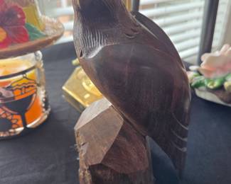 Hand-Carved Ironwood Eagle Figurine