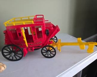 Vintage Ideal Toys Fix-It Western Stagecoach Toy